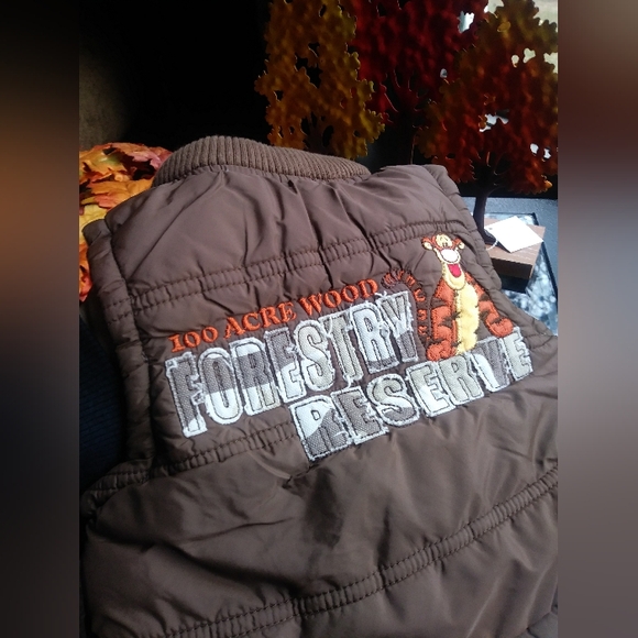 Vintage 90's Winnie The Pooh Warm Cozy Puffer Vest - Picture 3 of 7